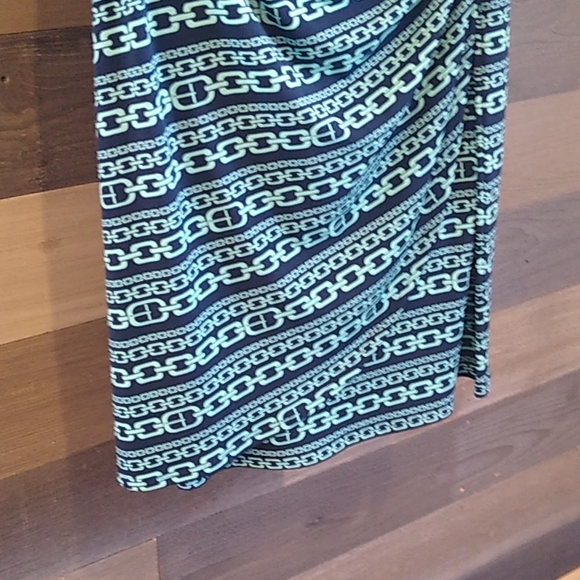 Evan-Capone Dress Women's Sz 8 Navy Blue & Green. - Picture 8 of 8